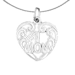 14K or 18K Gold #1 Mom Pendant