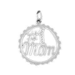 14K or 18K Gold #1 Mom Pendant