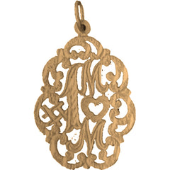 14K or 18K Gold #1 Mom Pendant