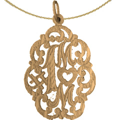 14K or 18K Gold #1 Mom Pendant