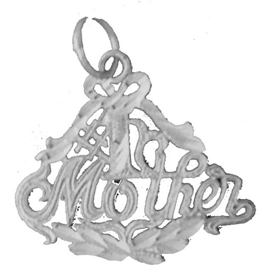 14K or 18K Gold #1 Mother Pendant