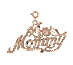 14K or 18K Gold #1 Mommy Pendant