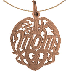 14K or 18K Gold #1 Mom Pendant