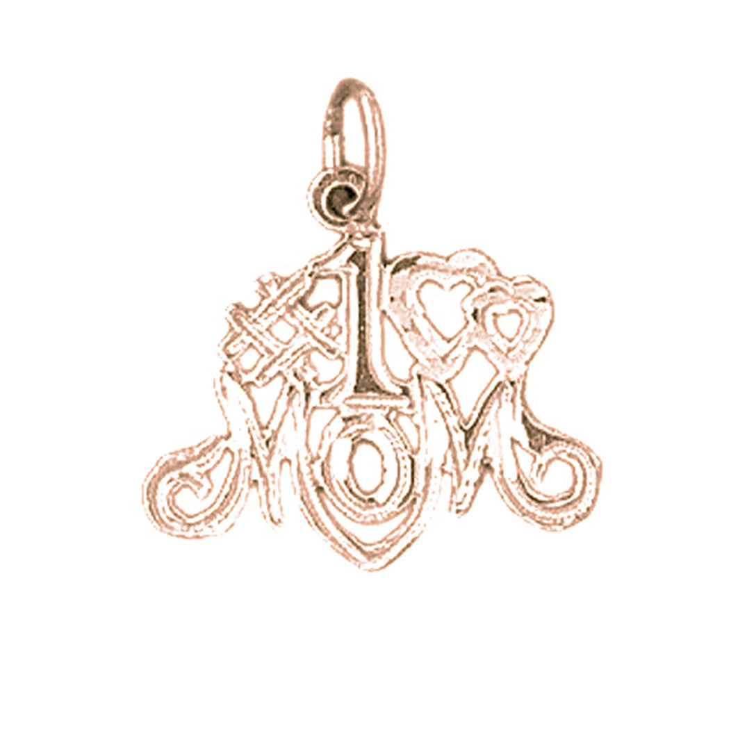 14K or 18K Gold #1 Mother Pendant