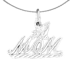 14K or 18K Gold #1 Mom Pendant