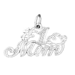 14K or 18K Gold #1 Mom Pendant