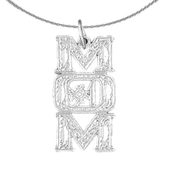 14K or 18K Gold #1 Mom Pendant