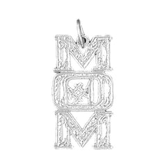 14K or 18K Gold #1 Mom Pendant