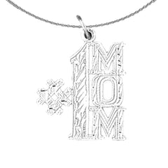 14K or 18K Gold #1 Mom Pendant