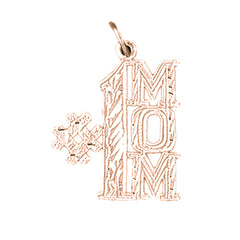 14K or 18K Gold #1 Mom Pendant