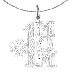 14K or 18K Gold #1 Mom Pendant