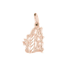 14K or 18K Gold #1 Mom Pendant