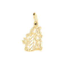 14K or 18K Gold #1 Mom Pendant