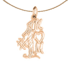 14K or 18K Gold #1 Mom Pendant