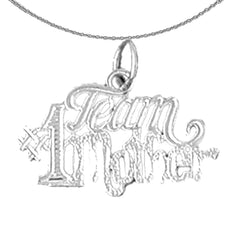 14K oder 18K Gold #1 Team Mother Anhänger