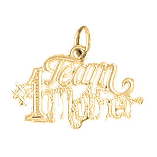 14K or 18K Gold #1 Team Mother Pendant