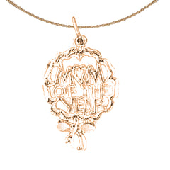 14K or 18K Gold Best Mom Pendant