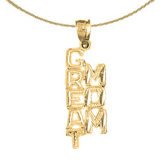 14K or 18K Gold Best Mom Pendant