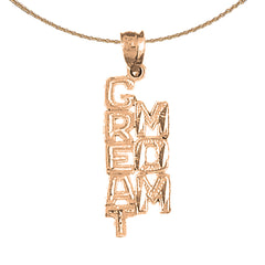 14K or 18K Gold Best Mom Pendant