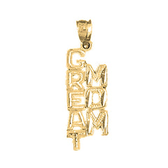 14K or 18K Gold Best Mom Pendant