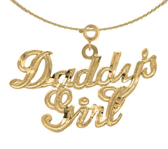 14K or 18K Gold Best Mom Pendant