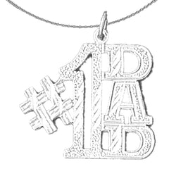 14K or 18K Gold #1 Dad Pendant