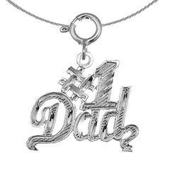 14K or 18K Gold #1 Dad Pendant