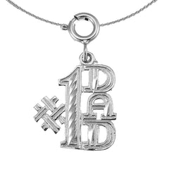 14K or 18K Gold #1 Dad Pendant