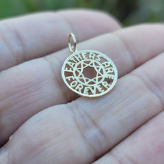 14K or 18K Gold Fathers Are Forever Pendant