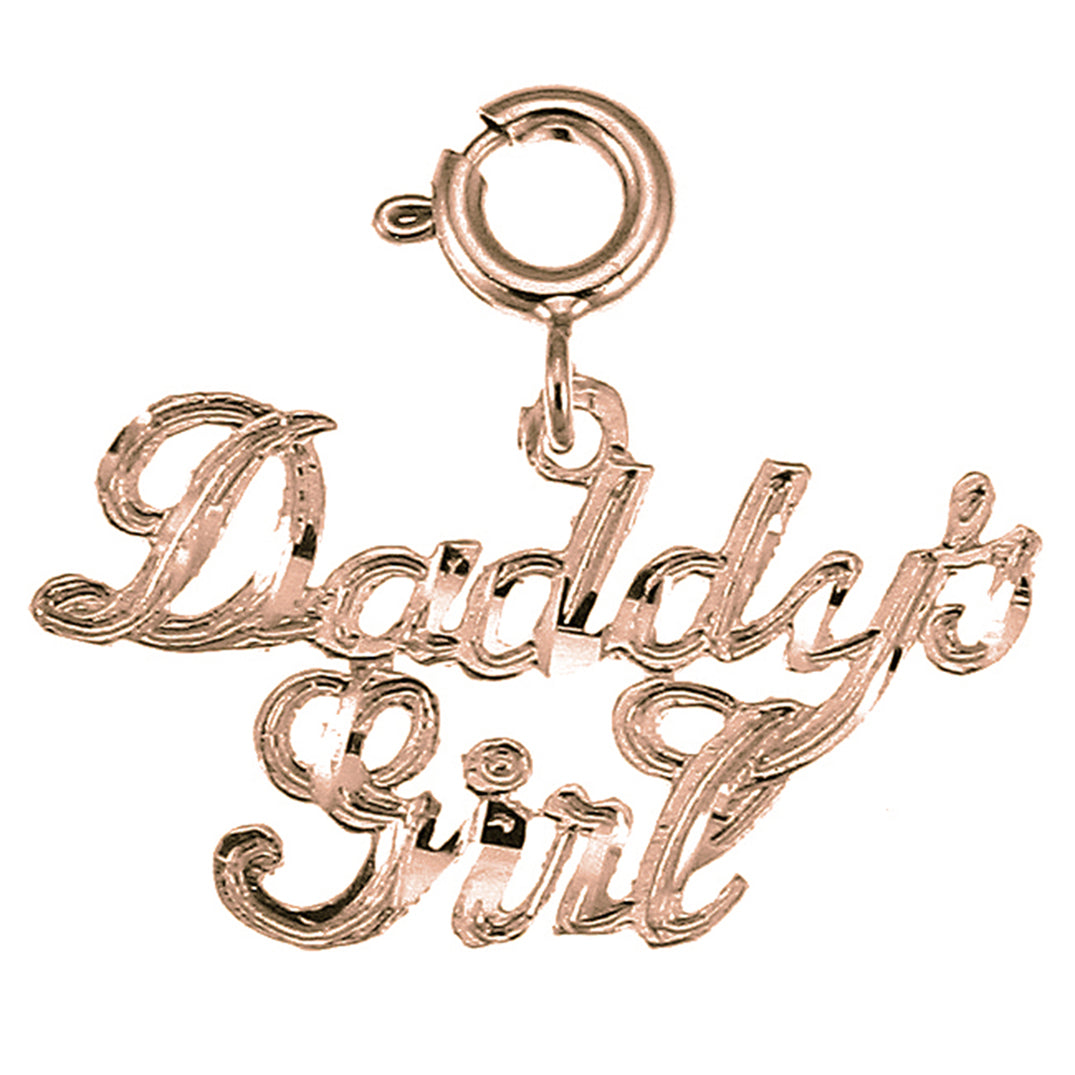 14K or 18K Gold Daddy's Girl Pendant