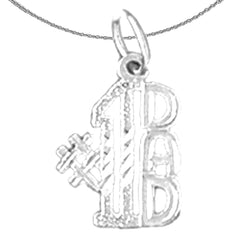 14K or 18K Gold #1 Dad Pendant