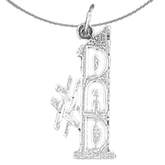 14K or 18K Gold #1 Dad Pendant