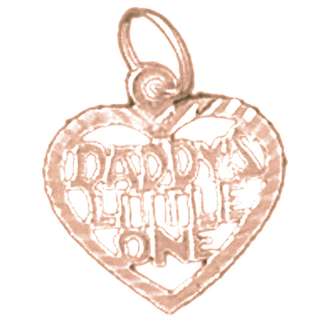 14K or 18K Gold Daddy's Little One Pendant