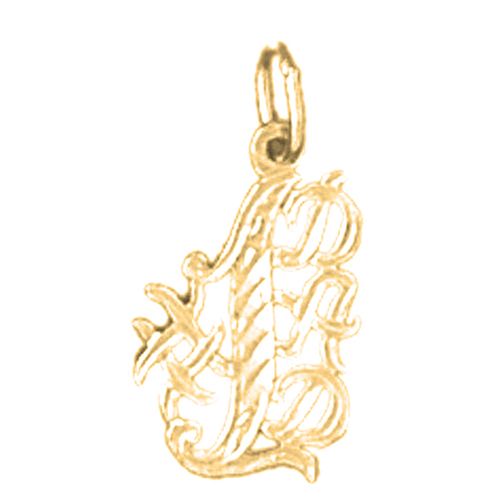 14K or 18K Gold #1 Dad Pendant