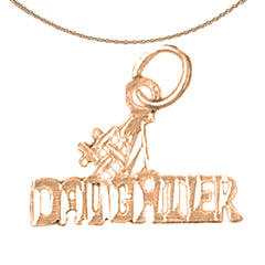 14K or 18K Gold #1 Daughter Pendant