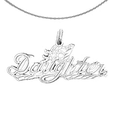 14K or 18K Gold #1 Daughter Pendant