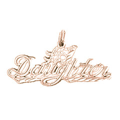 14K or 18K Gold #1 Daughter Pendant