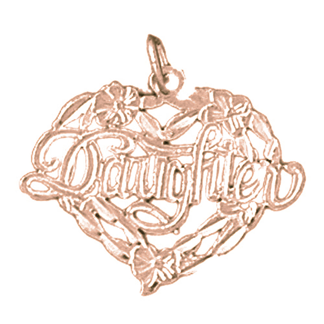 14K or 18K Gold Daughter Pendant