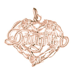 14K or 18K Gold Daughter Pendant