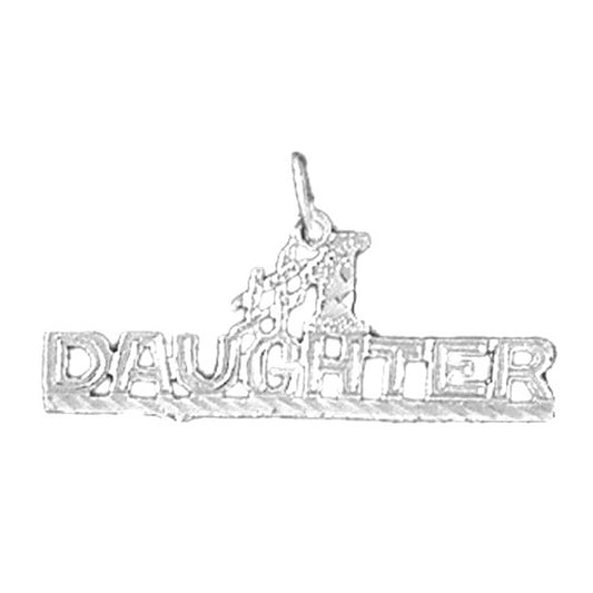 14K or 18K Gold #1 Daughter Pendant