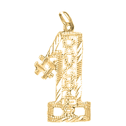 14K or 18K Gold #1 Daughter Pendant