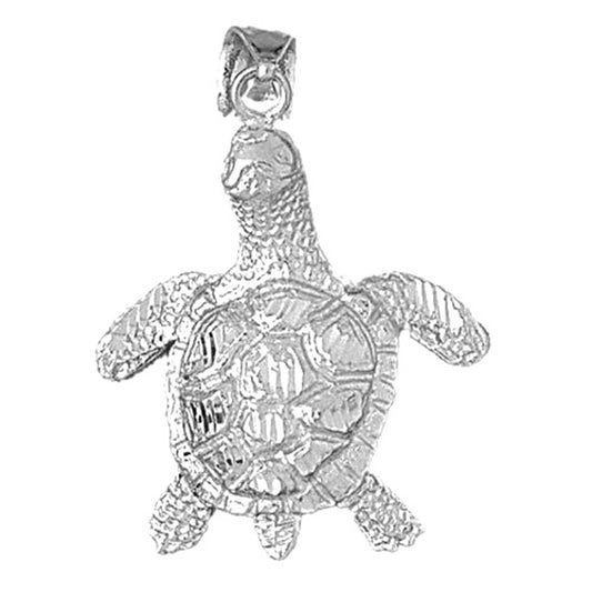 10K, 14K or 18K Gold Turtles Pendant