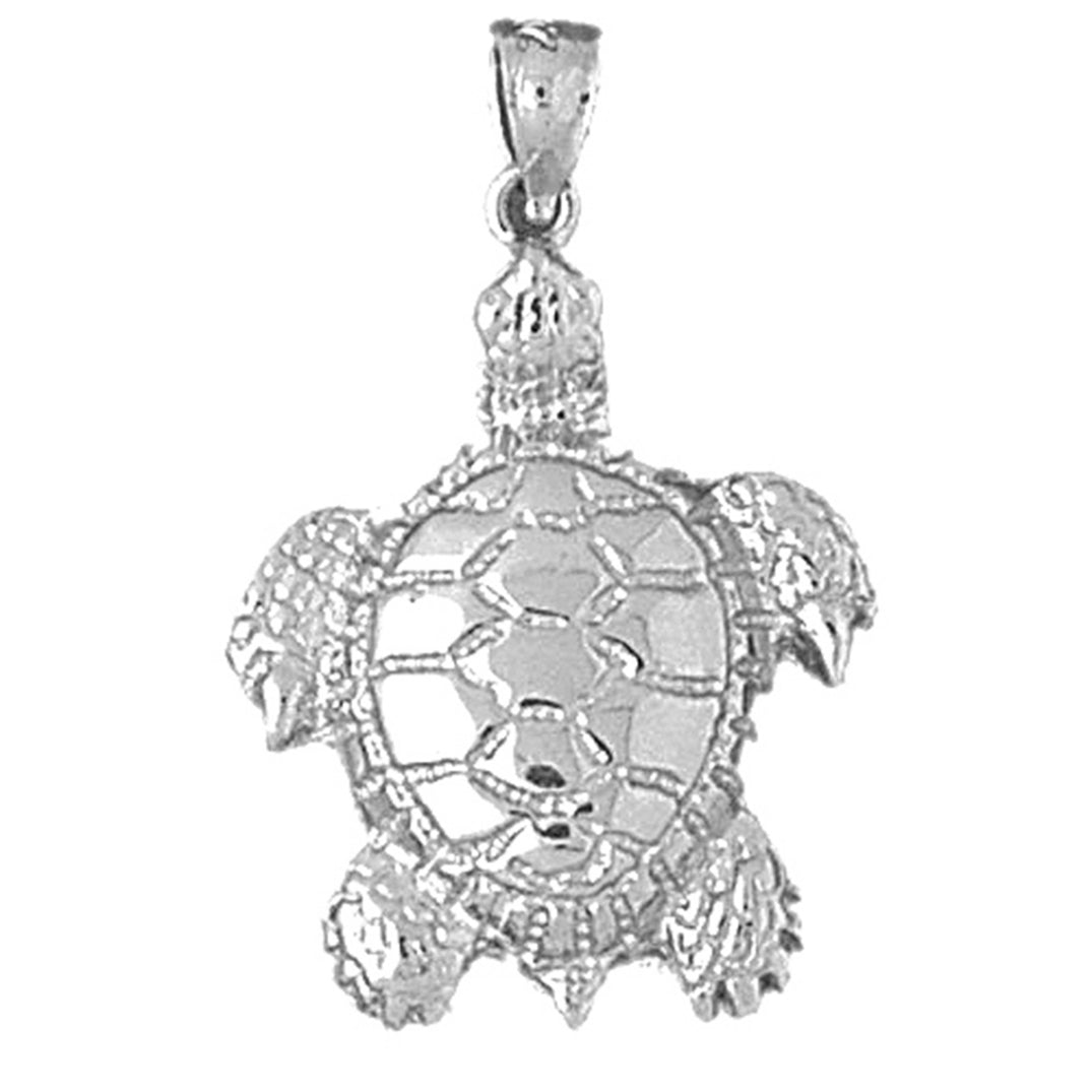 10K, 14K or 18K Gold Turtles Pendant