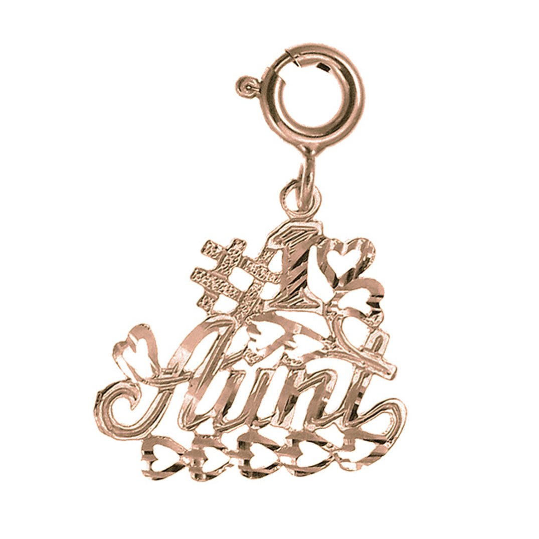 14K or 18K Gold #1 Aunt Pendant