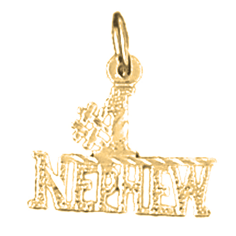 14K or 18K Gold #1 Nephew Pendant