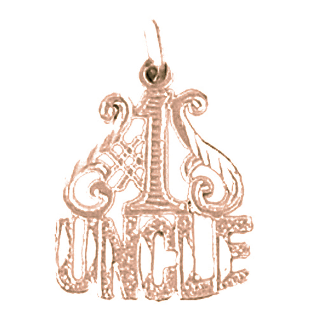 14K or 18K Gold #1 Uncle Pendant