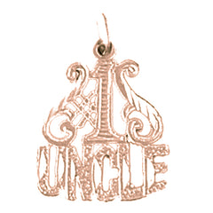 14K or 18K Gold #1 Uncle Pendant