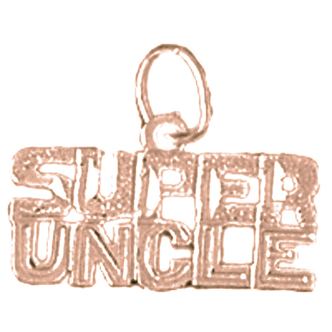 14K or 18K Gold Super Uncle Pendant