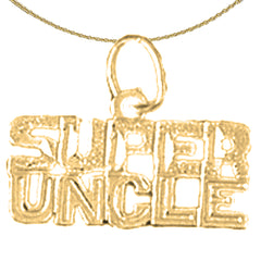 14K or 18K Gold Super Uncle Pendant
