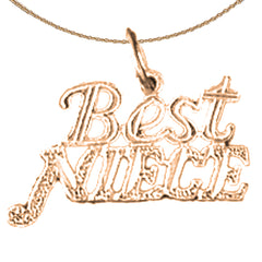 14K or 18K Gold Best Niece Pendant